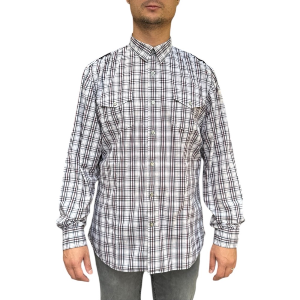 Banana Republic Men’s Plaid Button-Down Shirt – Size L - Picture 3 of 7